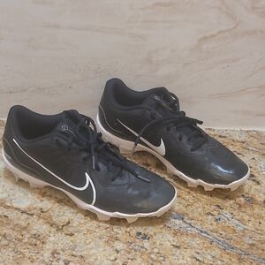 Nike Diamond Fastflex Black and White Baseball Cleats Men's Size‎ 10 Sports